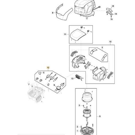 ALIMENTAZIONE PH 500 DUAL ORIGINALE STIGA - 118811366/0