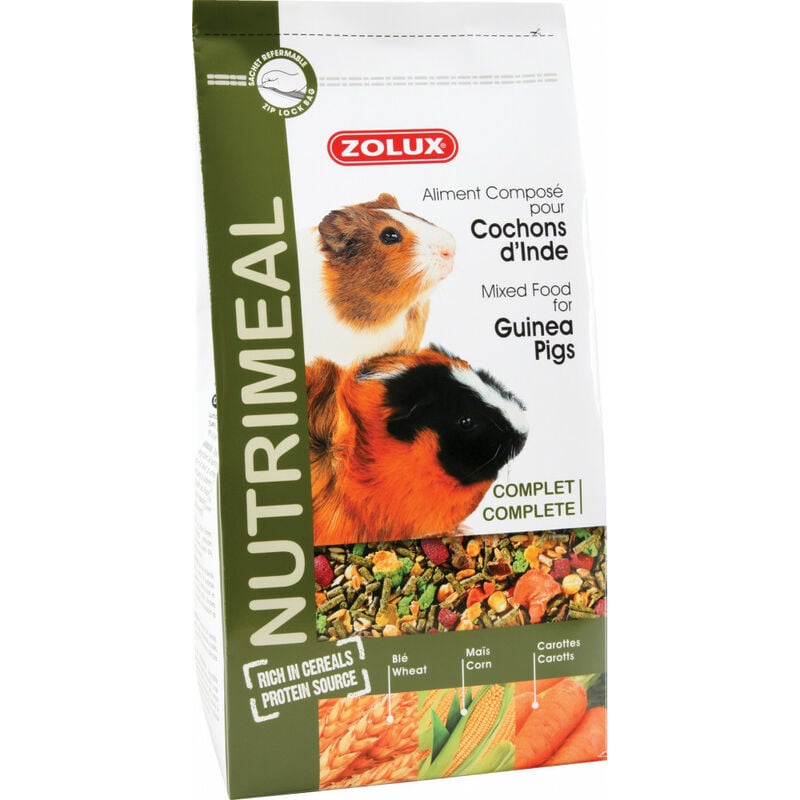 

Alimento compuesto para cobayas. Bolsita de 800 g. para roedores.