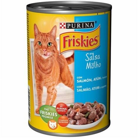 alimento húmedo FRISKIES para gato salmón y atún, pack ahorro 24x400 gr