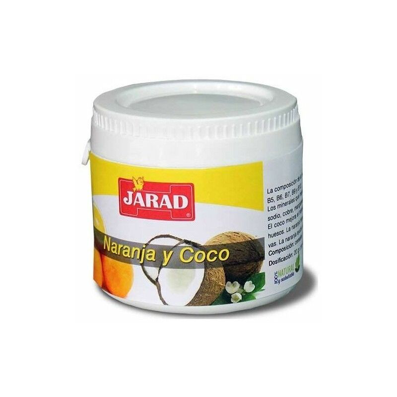 

Jarad - Alimento complementario para aves NARANJA Y COCO 100 gr