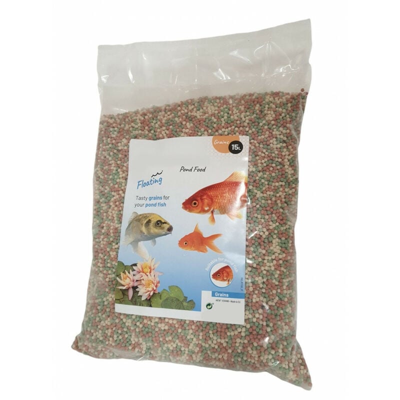 

Alimento para peces de estanque, granulado - 15 litros