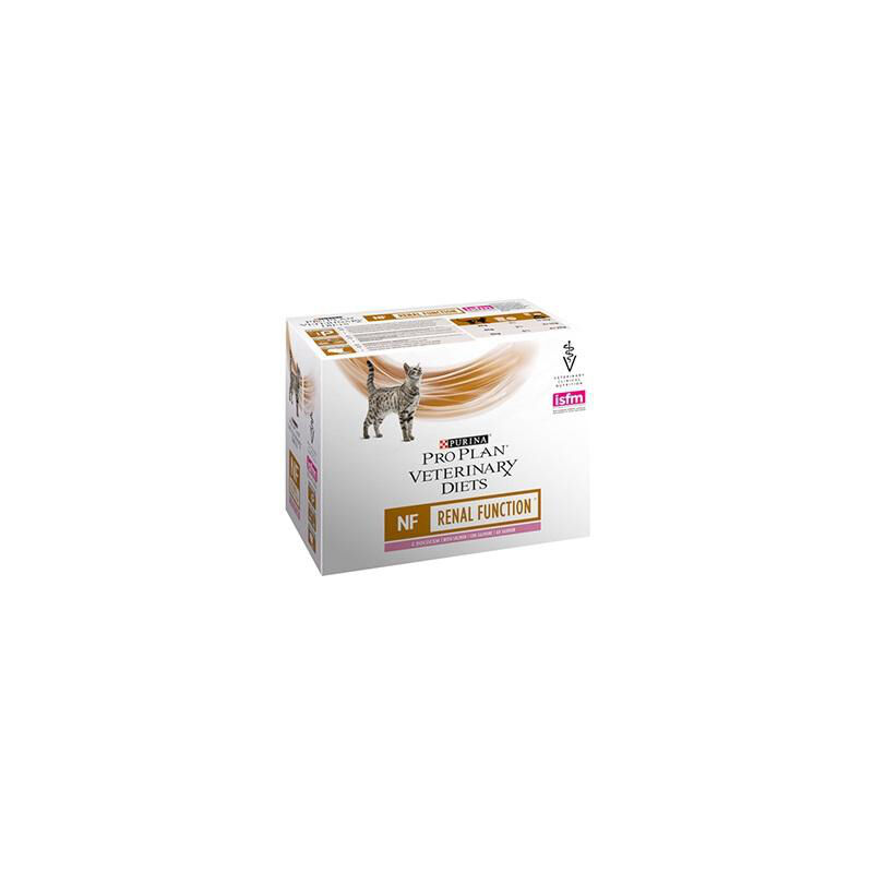 

Alimento PRO PLAN VETERINARY DIETS FELINE NF SALMÓN para gatos con insuficiencia renal - 85g - Purina