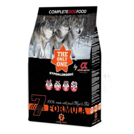 Alimento seco completo para perros Alpha Spirit 7 DAYS FORMULA, 12 kg
