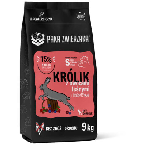 Alimento seco para perros Seventh Heaven Animal Pack, conejo, frutos del bosque, 9 kg
