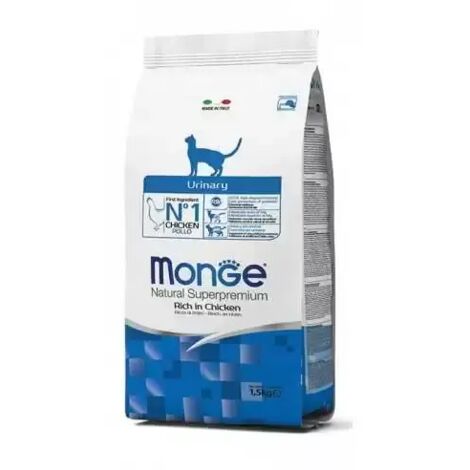 Alimento seco urinario para gatos Monge con pollo 1,5 kg