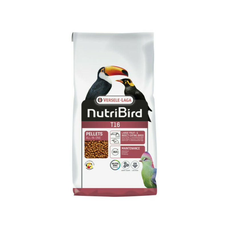 Aliments NutriBird T16 pour grands frugivores Sac 10 kg - Versele Laga