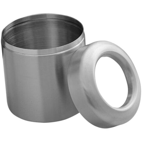 Alipis Poubelle Ronde de Acier Inoxydable pour Comptoir avec Couvercle Basculant pour Bureau et Salle de Bain