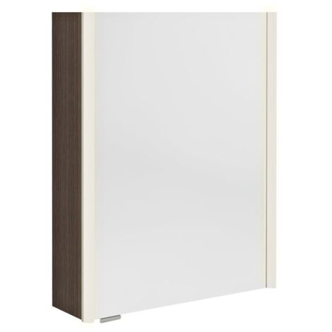 ALIX Armoire miroir avec éclairage LED 56x70x17,5cm, gauche/droite, Pine Rustik
