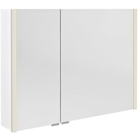 ALIX Armoire miroir avec éclairage LED 96x70x17,5cm, blanc