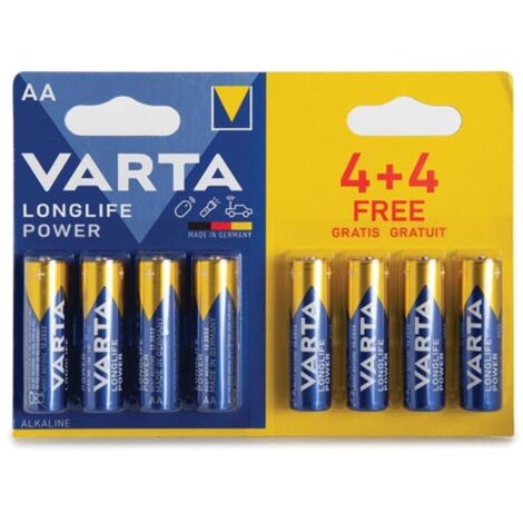 Alkaline aa / lr6 1.5v Werbeset 4 + 4 Stk. 4906.121.448 (Blister)