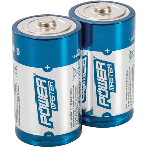Alkaline Batterien Super LR20 - Typ D - 2 Stück