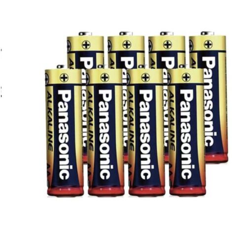 Alkaline Power, batterie alcaline AA, confezione da 8, carine, LR6, 1,5 V, a prova di perdite, disponibili da 7 anni, per telecomandi, bilance, orologi, alimentazione affidabile e di lunga durata.