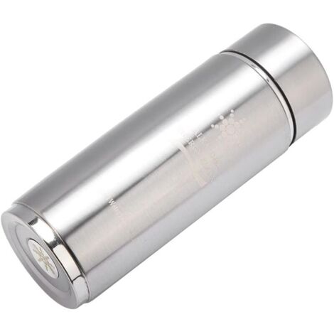 Alkalische Flasche, Edelstahl, Nano-Energieflasche, tragbare alkalische Wasserflasche aus Edelstahl, Nano Balance Bio Energy Lonizer Cup Flask (Silber) FLITI
