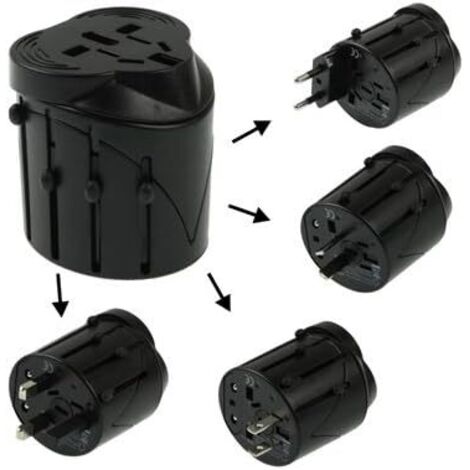 All-in-one socket adapter, 2 USB ports and a Type-C port