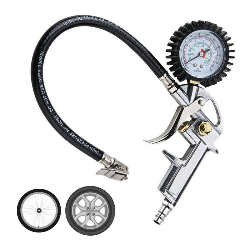 Jardibricodeco - Pistolet De Gonflage Avec Manomètre