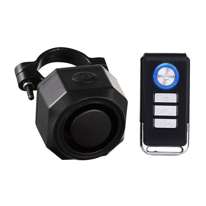 Image of Allarme per bicicletta ricaricabile tramite usb, allarme per moto senza fili con staffa di montaggio, allarme per scooter con telecomando,