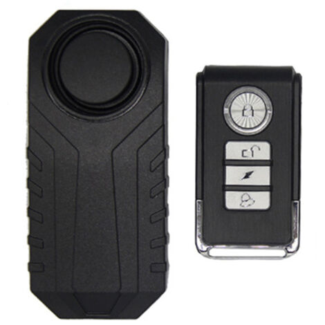 Allarme antifurto wireless da 113 dB con vibrazione, impermeabile, per moto e biciclette, con telecomando. Sensori di sicurezza e allarme antifurto per biciclette con telecomando.