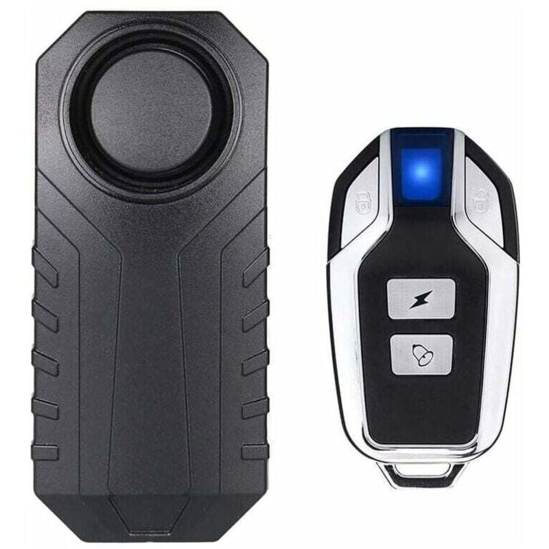 Image of SNQ - Allarme antifurto wireless per moto/bici, allarme antifurto di sicurezza con telecomando, impermeabile IP55, 113 dB super forte (nero)