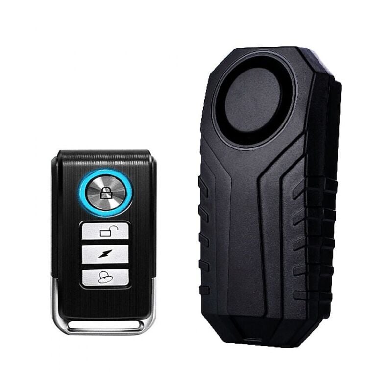 Image of Cyslmuk - Allarme bici, allarme auto wireless, allarme per bicicletta, moto, auto, scooter, allarme di sicurezza impermeabile 113dB con telecomando