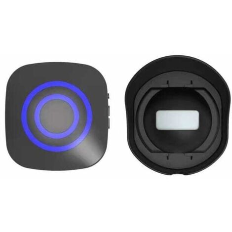 Allarme di ingresso, rilevatore di movimento impermeabile wireless (portata 500 piedi), 1 sensore di movimento PIR e 1 ricevitore plug-in, 58 campanelli
