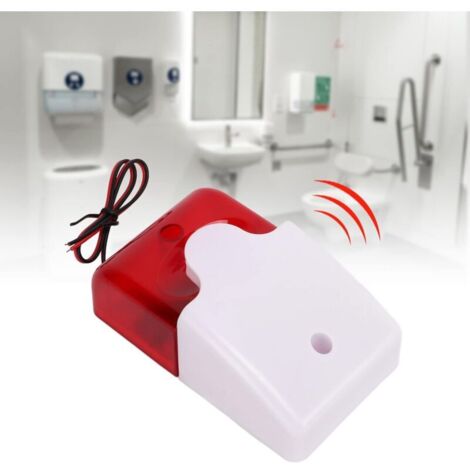 Allarme luminoso lampeggiante e acustico - Avviso di sicurezza - Allarmi di sicurezza acustici e visivi - Sirena da 110 dB e 150 lampeggi/min - 220 V