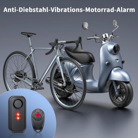 Allarme per bicicletta con telecomando, allarme antifurto impermeabile wireless da 113 dB per bicicletta, moto, auto, scooter, finestre e porte
