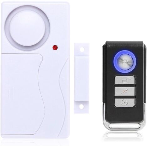 Allarme per porte e finestre, allarme antifurto wireless con telecomando per la sicurezza domestica, facile da installare, 105 dB super forte (include 1 allarme e 1 telecomando)