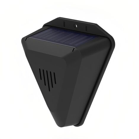 Allarme repellente per uccelli alimentato a energia solare IP55 impermeabile a 360° protezione completa suoni multipli scoraggiano gli uccelli cornuti nemici adatto per giardino esterno