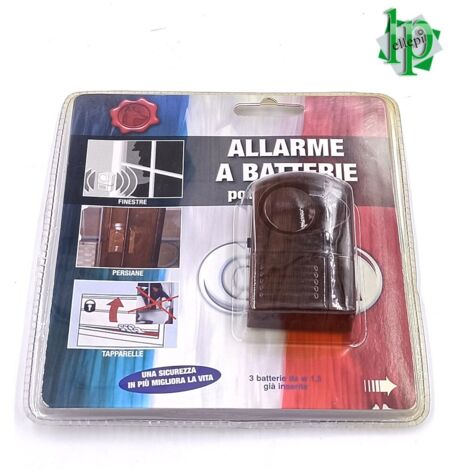 ALLARME SONORO MARRONE 130 DB A BATTERIA PER FINESTRE E PORTE