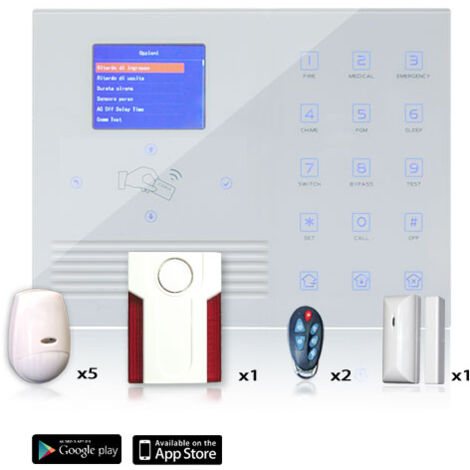 Allarme wireless con gestione da smartphone