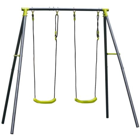 FRANCHINISHOP Allegra Duello - Altalena da giardino 2 posti per bambini 3-12 anni