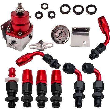 Allgemeines einstellbares Kraftstoffdruckregler-Messgeräteset AN-6-Fitting-EndeAllgemeines einstellbares Kraftstoffdruckregler-Messgerteset AN-6-Fitting-Ende
