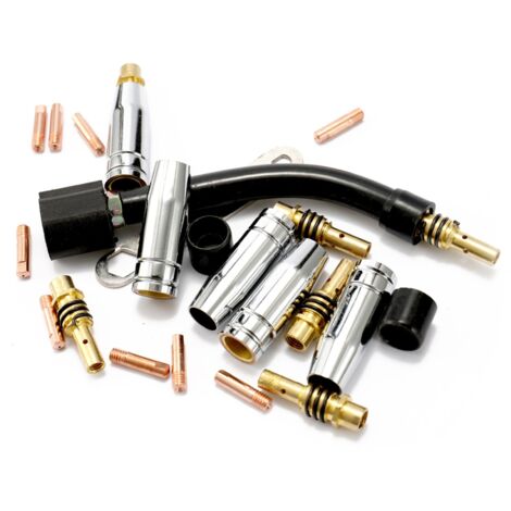 Allgemeines Schweißset, Zubehör 24-teilig SET 15AK BUXE LEITENDE VERBINDUNGSDÜSE BUSUX BRENNERABWEICHUNG 0,8 mm (0,8 mm)
