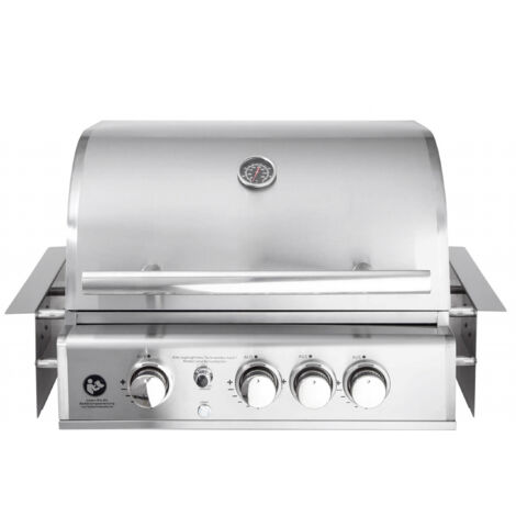 ALLGRILL Einbau-Gasgrill CHEF M Edelstahl Built-In Air System, 3 Brenner, Backburner 100949