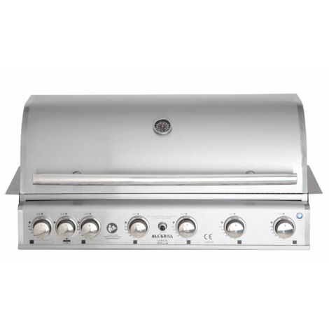 ALLGRILL Einbau-Gasgrill CHEF XL Edelstahl Built-In Air System, 6 Brenner, Backburner 100939