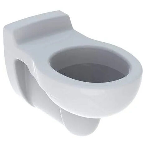 Allia – Cuvette suspendue enfant 4 à 7 ans – Céramique blanche – Hauteur 335 mm – Compatible abattants Ludik – Usage espaces publics