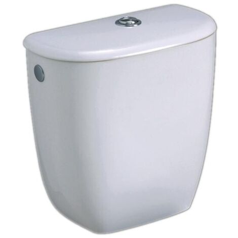 Allia – Réservoir de chasse d'eau BASTIA blanc 3/6L – Mécanisme silencieux GEBERIT – Alimentation latérale – Céramique haute résistance