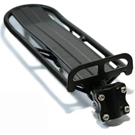 Alliage D'aluminium Porte-Bagages Cargo Rack, Vélo de Siège Arrière Rack Rétractable en Alliage D'aluminium pour Transporteurs Lourds Bagages[34X12 Cm][Noir]