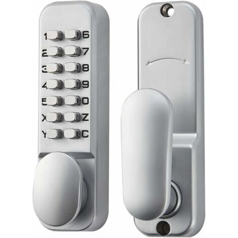 Alliage De Zinc Verrou De Porte A Code Sans Clé Serrure à Code Mécanique Style Rétro 6 Code Lock, Convient Pour Garage/hôtel/Bureau/Studio/Entrepôt/Dossiers