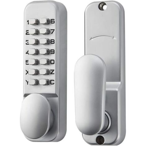 Alliage De Zinc Verrou De Porte A Code Sans Clé Serrure à Code Mécanique Style Rétro 6 Code Lock, Convient Pour Garage/hôtel/Bureau/Studio/Entrepôt/Dossiers