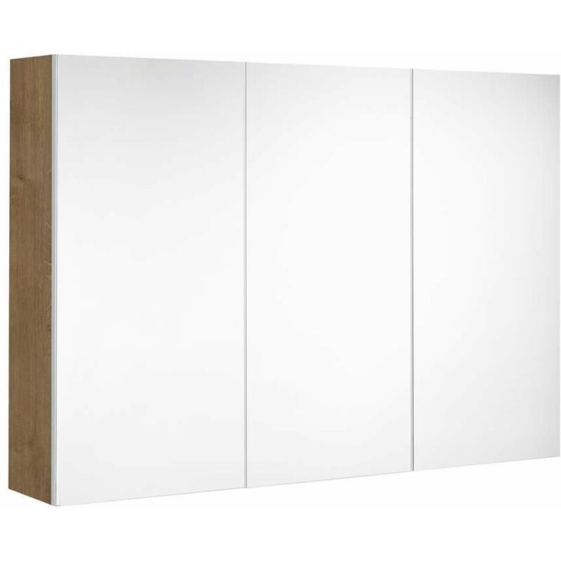 

Allibert - Armario del cuarto de baño 100 cm 3 puertas 6 estantes color Roble Arlington - LOOK