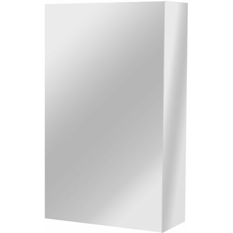 Allibert Armoire de toilette OSLO 40cm - 1 porte avec miroir - blanc