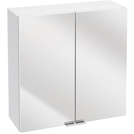 Allibert Armoire de toilette SOLITA 60cm - 2 portes miroir - blanc mat