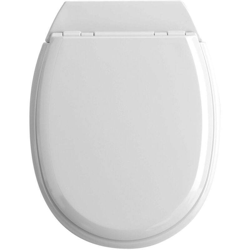 

Asiento de inodoro estándar de madera comprimida en blanco brillante - ATLAS - Allibert