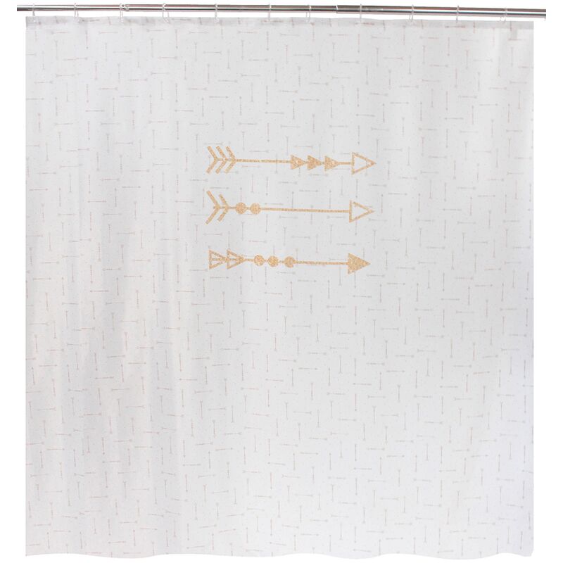 

Cortina de ducha 180x200 flechas de poliéster - Allibert