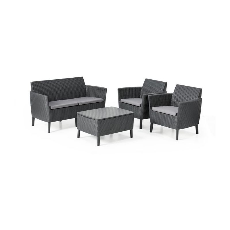 Keter Salon De Jardin 2 Places Salemo Graphite Keter Set2 Salem Gra