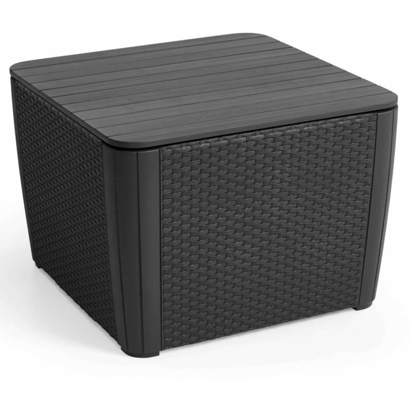 

Mesa auxiliar de jardín Luzon+ grafito 241664 - Negro - Allibert