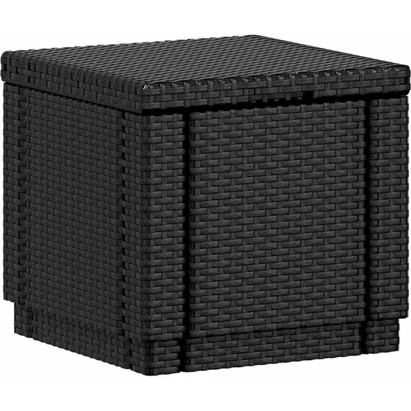 Pouf de Rangement Cube Graphite 213816 - Allibert