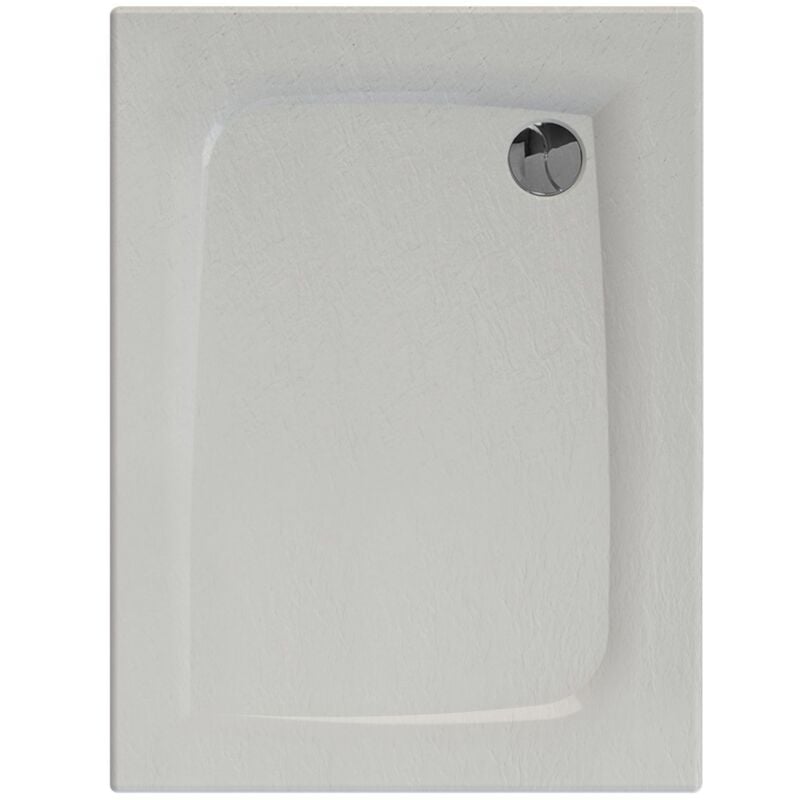 Receveur de douche rect effet pierre Mooneo