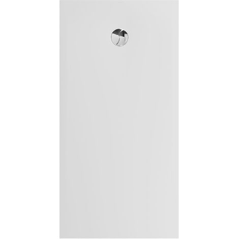 Allibert Receveur de douche KARBON 160x80 cm blanc mat Recoupable antidérapant